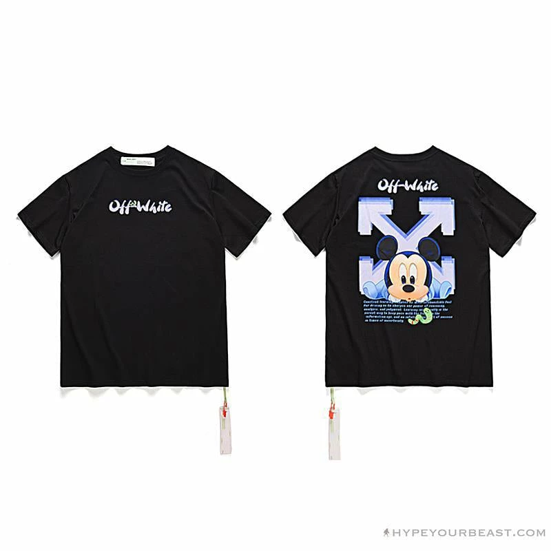 OFF-WHITE Disney Spring X Summer Mickey Arrow Tee Shirt ‘BLACK’ T-Shirts