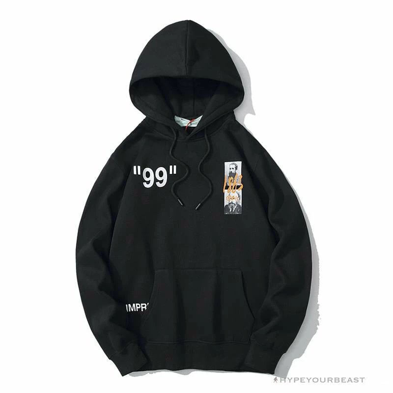 OFF-WHITE CO VIRGIL ABLOH 1863 Monet Hoodie ‘BLACK’ Hoodies & Jackets
