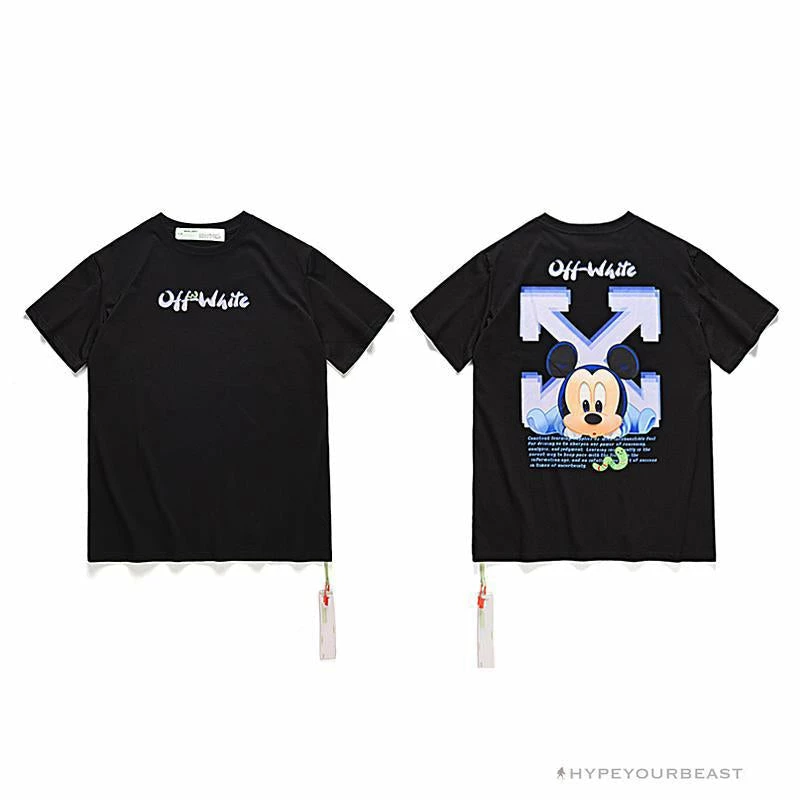 OFF-WHITE Disney Spring X Summer Mickey Arrow Tee Shirt ‘BLACK’ T-Shirts