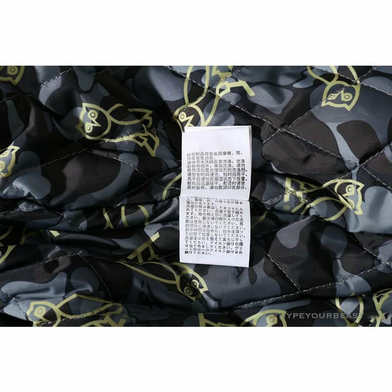 BAPE OVO Patchwork Baseball Owl Jacket Clothes
