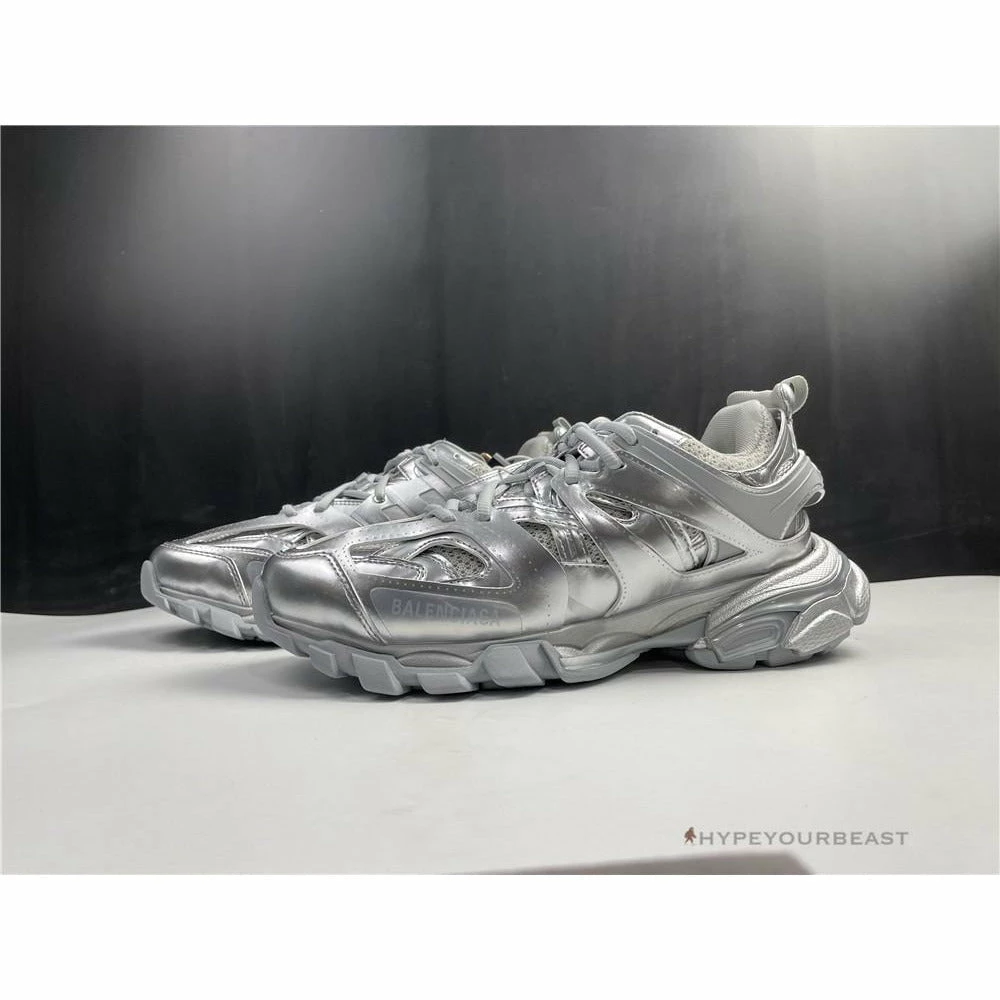 hypeyourbeast Ba*len*cia*ga track bcg track sneakers 3.0 grey metallic