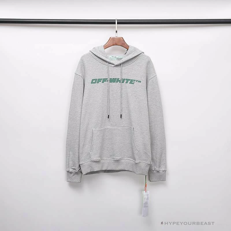 Hoodies & Jackets OFF-WHITE Hand-Painted Utility Pole Worker Hoodie ‘GREY’