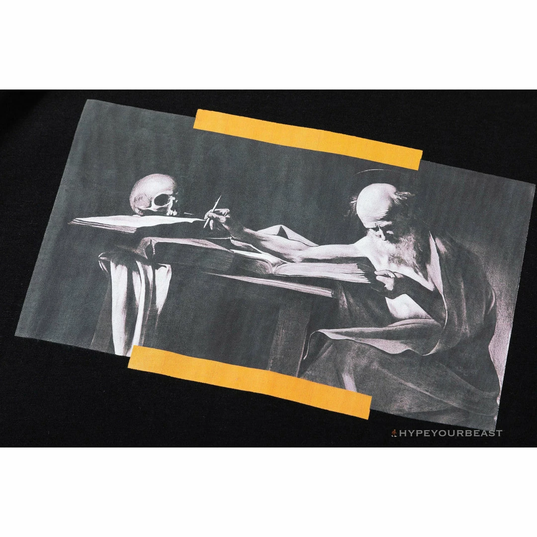 T-Shirts OFF-WHITE Orange Hand Tee Shirt ‘BLACK’