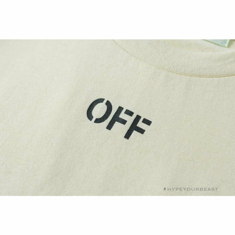 OFF-WHITE Flower Edition Tee Shirt ‘BEIGE’ T-Shirts