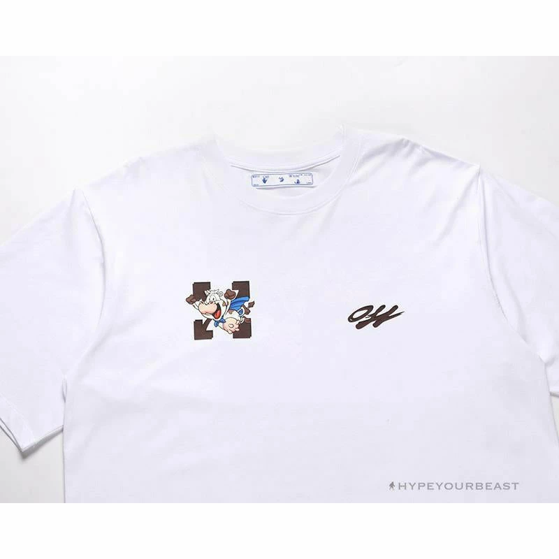 T-Shirts OFF-WHITE Arrow Flying Cow Tee Shirt ‘WHITE’