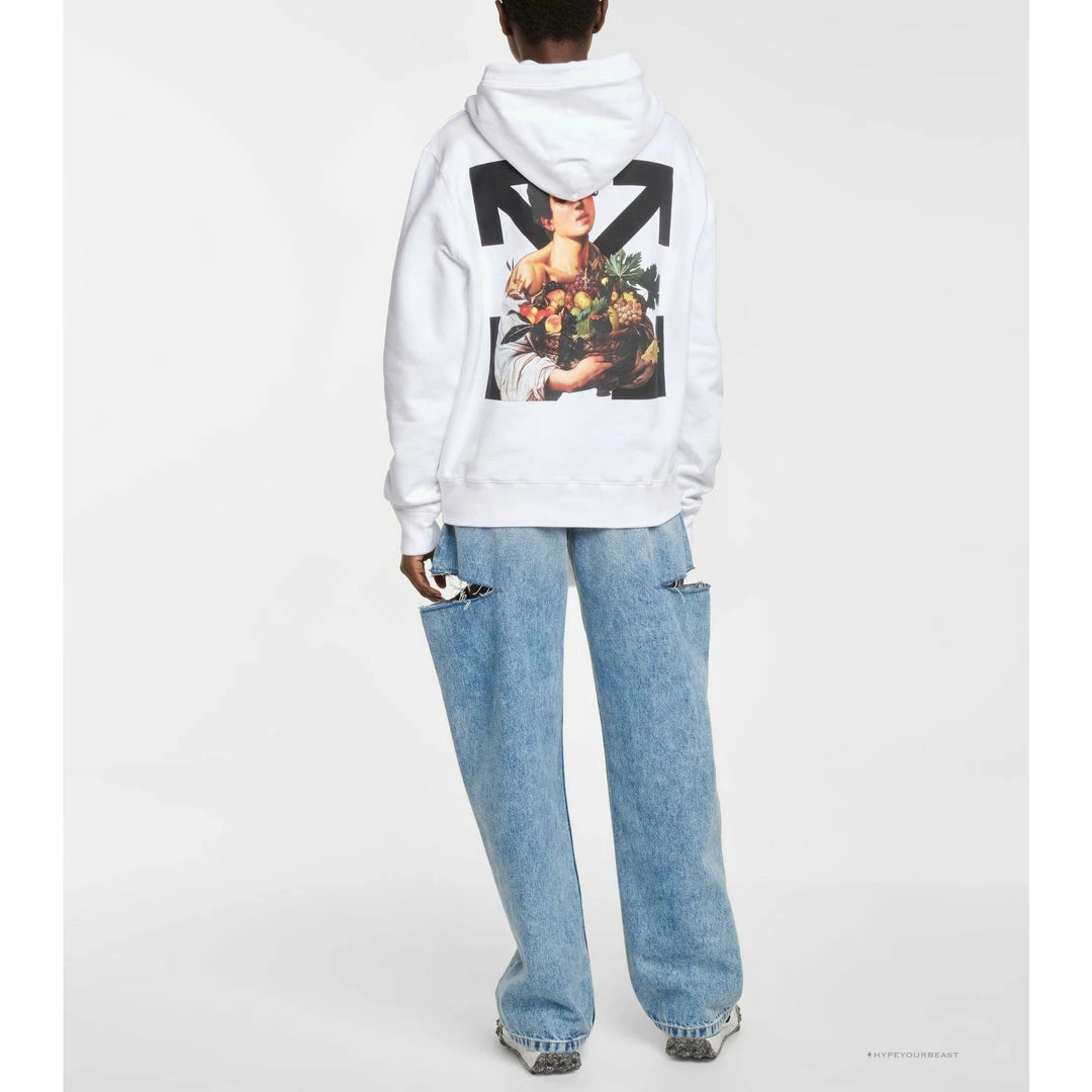 HypeYourBeast Off White Hoodie White Fruits
