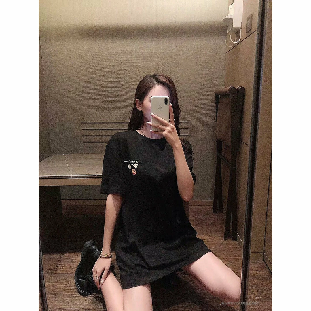 OFF-WHITE Disney Spring X Summer Mickey With Pluto Tee Shirt ‘BLACK’ T-Shirts