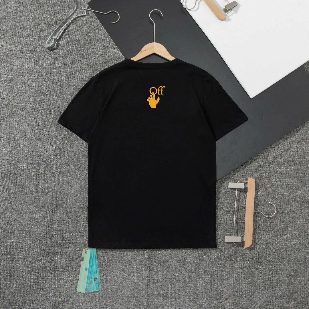 T-Shirts OFF-WHITE Orange Hand Tee Shirt ‘BLACK’
