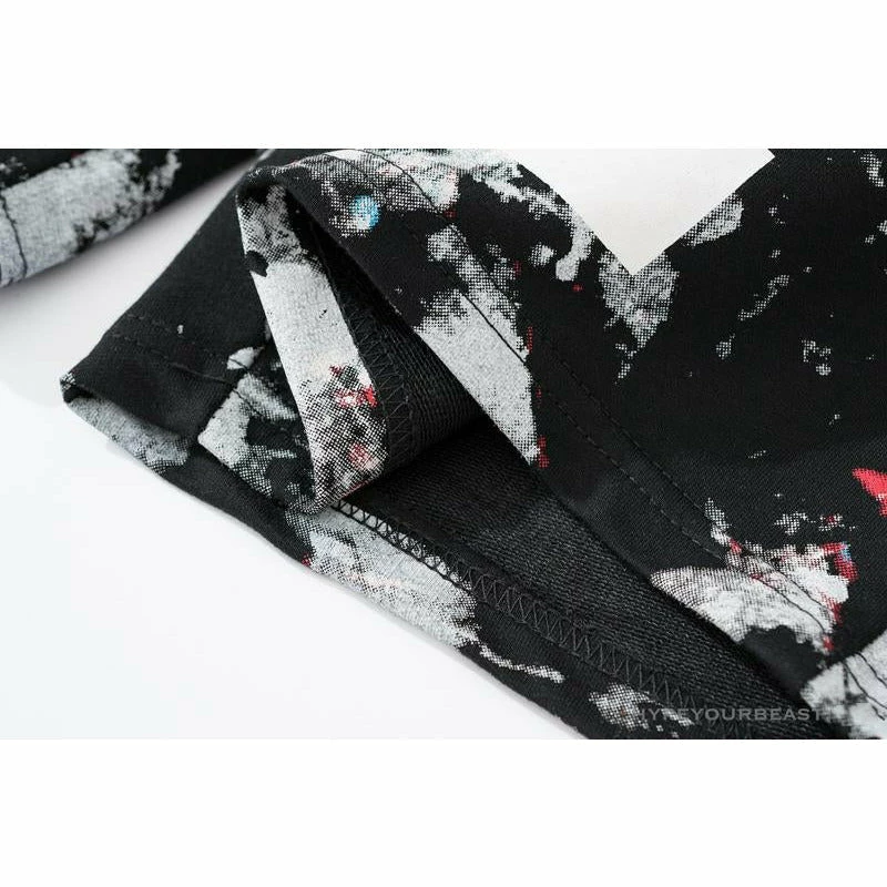 Pants OFF-WHITE Hot Starry Sky Fireworks Shorts ‘BLACK’