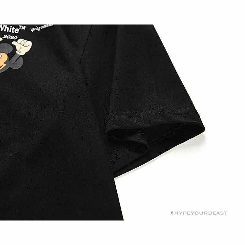 OFF-WHITE Disney Spring X Summer Mickey With Pluto Tee Shirt ‘BLACK’ T-Shirts