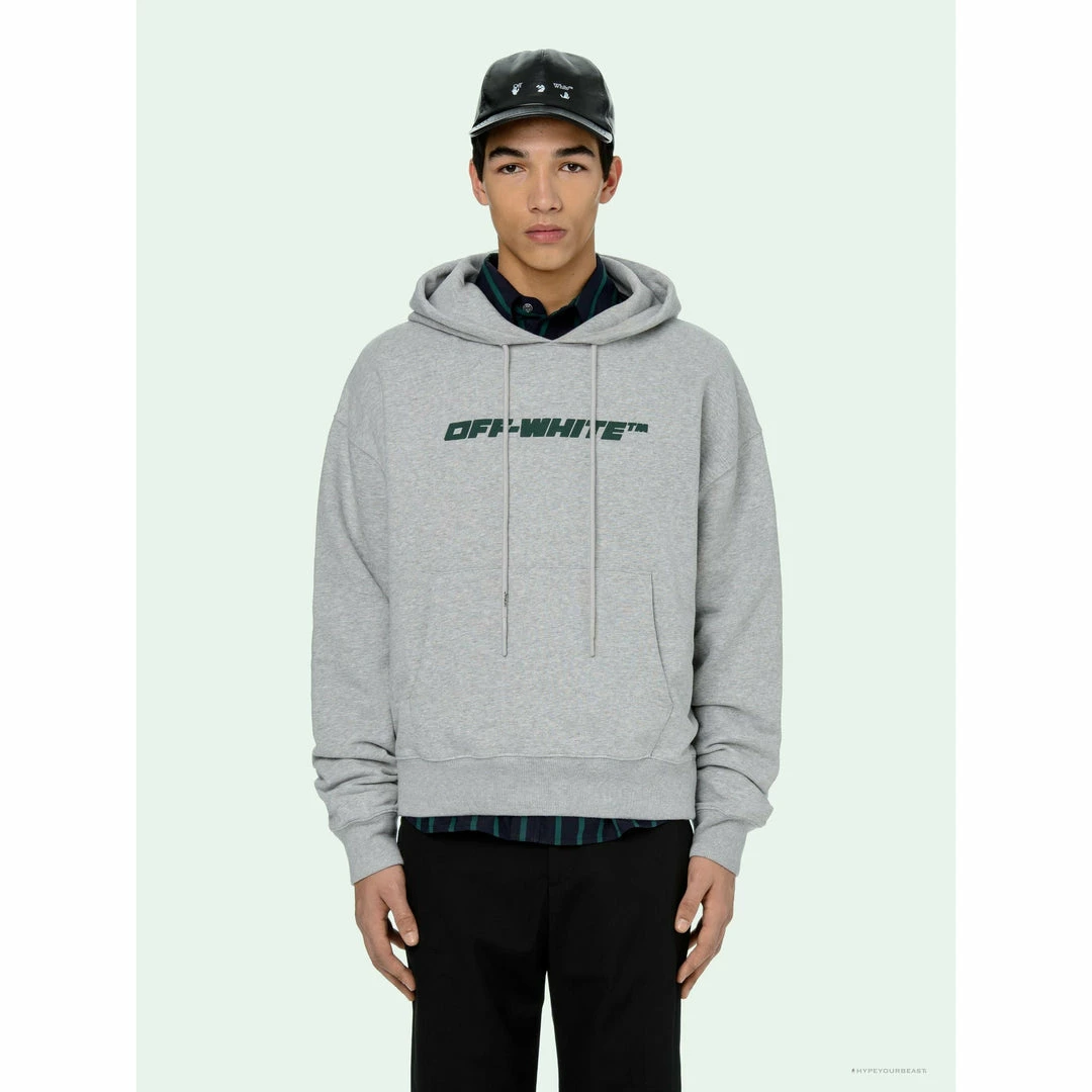 Hoodies & Jackets OFF-WHITE Hand-Painted Utility Pole Worker Hoodie ‘GREY’