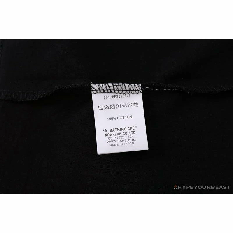 Clothes BAPE Baby Shark Blue Shark Tee Shirt ‘BLACK’