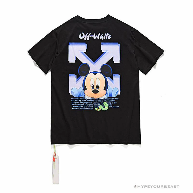 OFF-WHITE Disney Spring X Summer Mickey Arrow Tee Shirt ‘BLACK’ T-Shirts