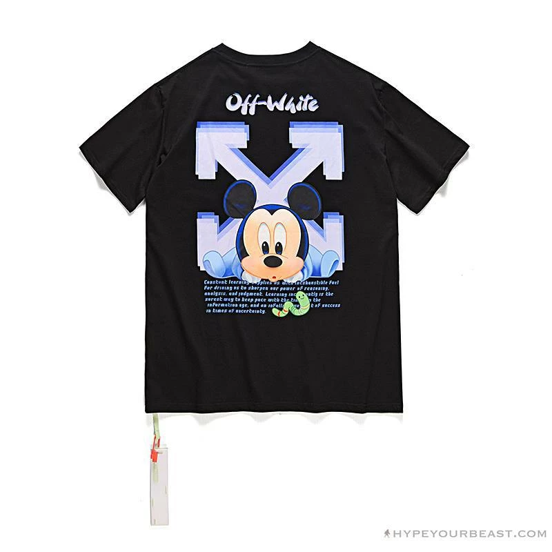 OFF-WHITE Disney Spring X Summer Mickey Arrow Tee Shirt ‘BLACK’ T-Shirts