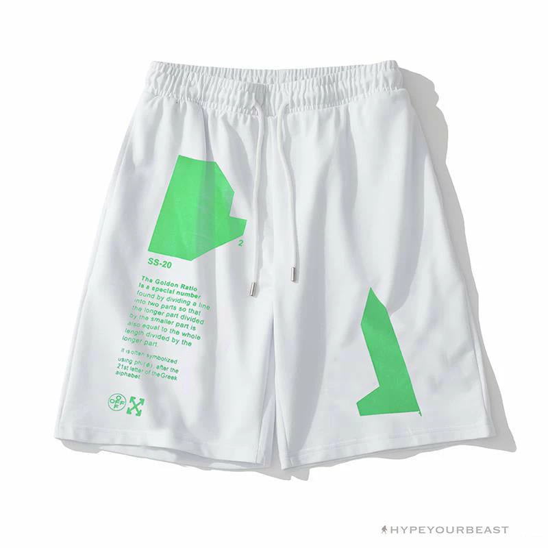 OFF-WHITE Golden Ratio Shorts ‘WHITE’
