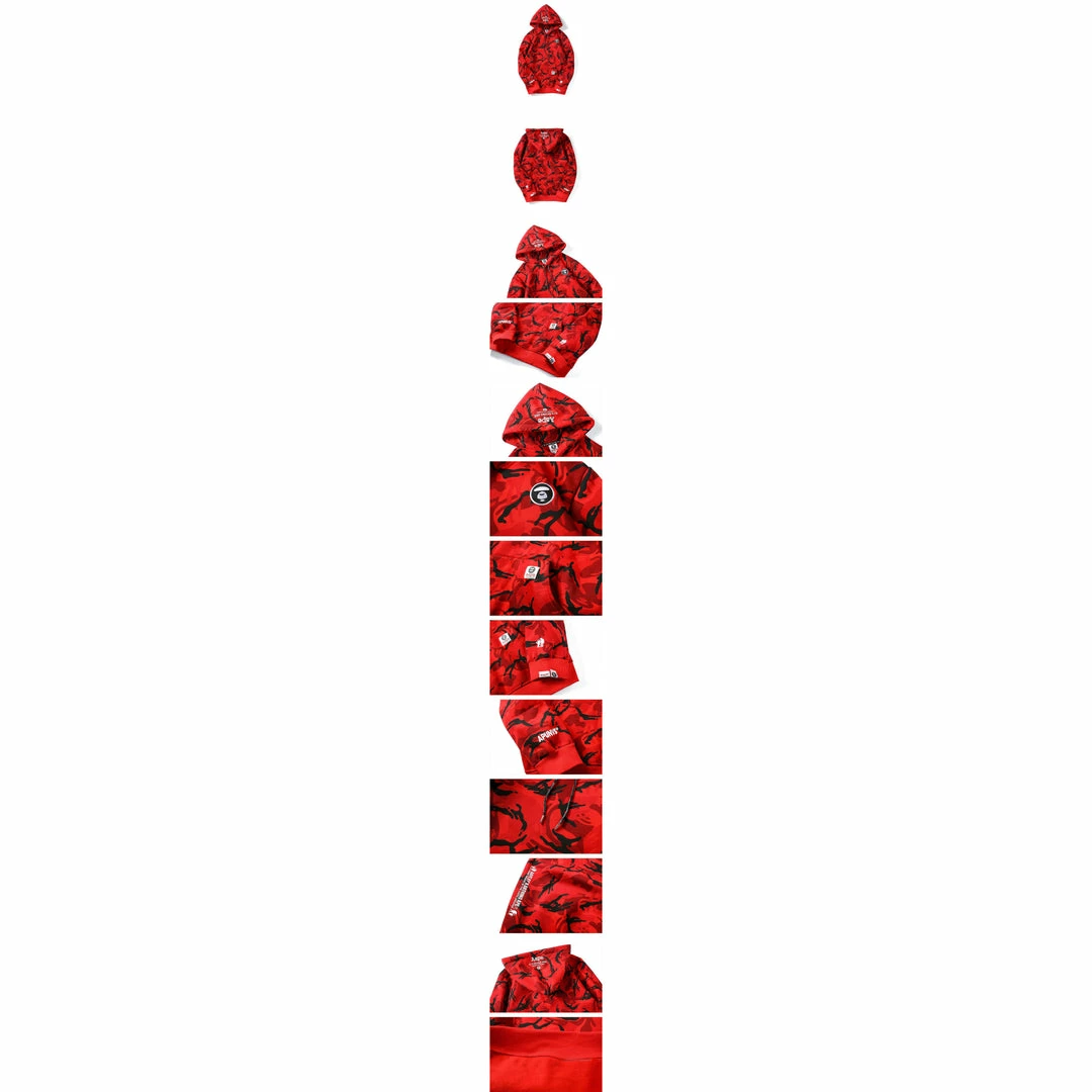 HypeYourBeast Bape Camo Hoodie Red Camouflage