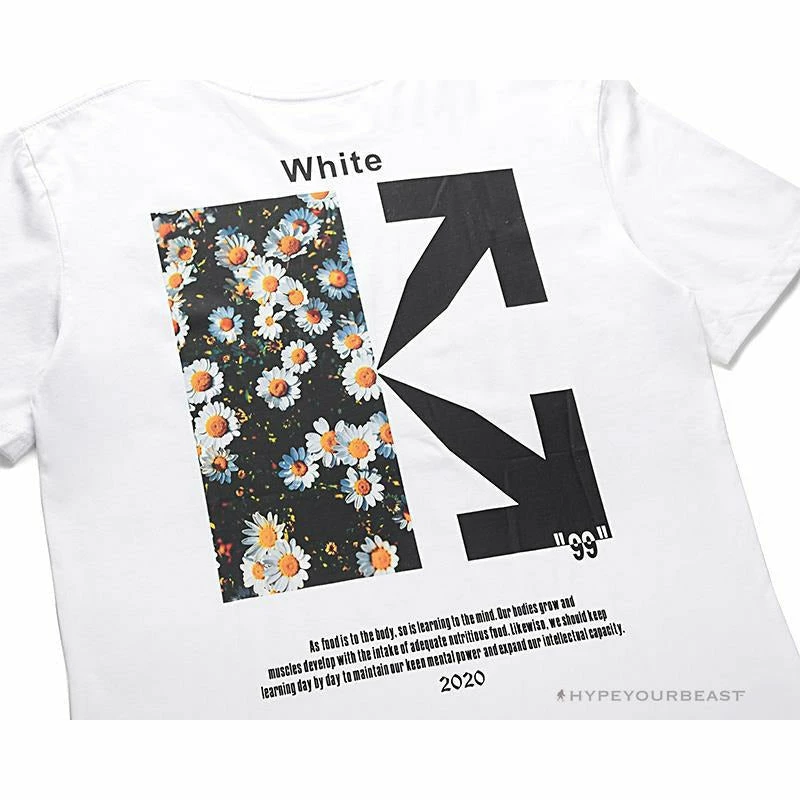 T-Shirts OFF-WHITE Daisy Graffiti Arrow Conley Tee Shirt ‘WHITE’