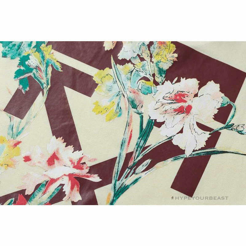 OFF-WHITE Flower Edition Tee Shirt ‘BEIGE’ T-Shirts