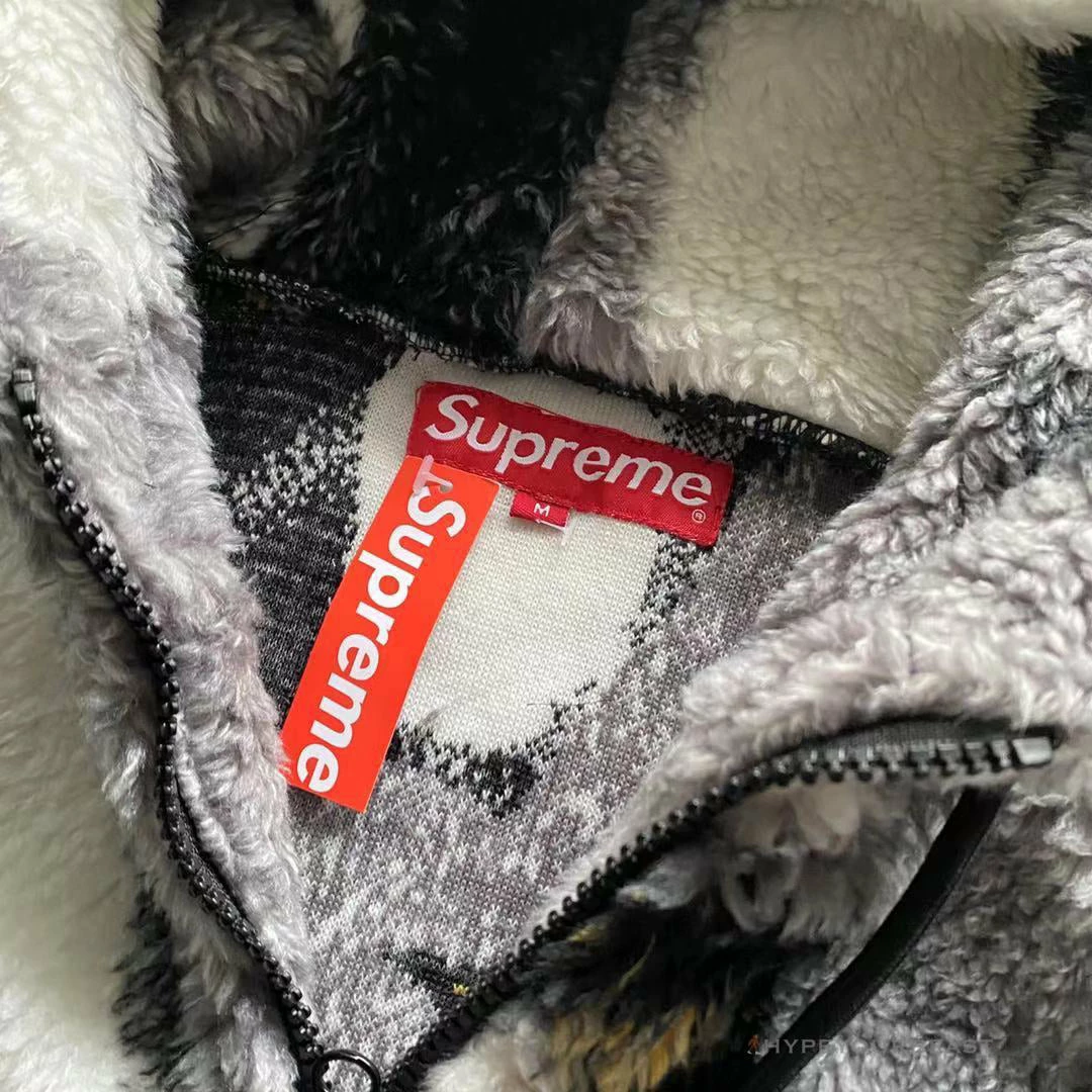 hypeyourbeast S*p*e penguins hooded fleece jacket black hoodies & jackets