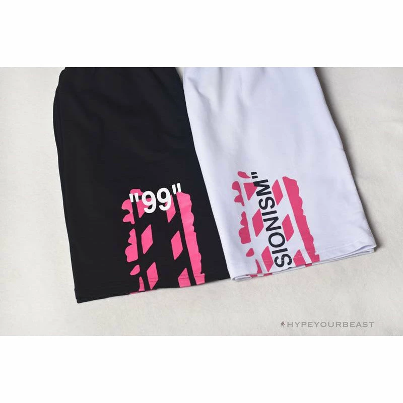 OFF-WHITE 99 X Pink Arrow Shorts ‘BLACK’