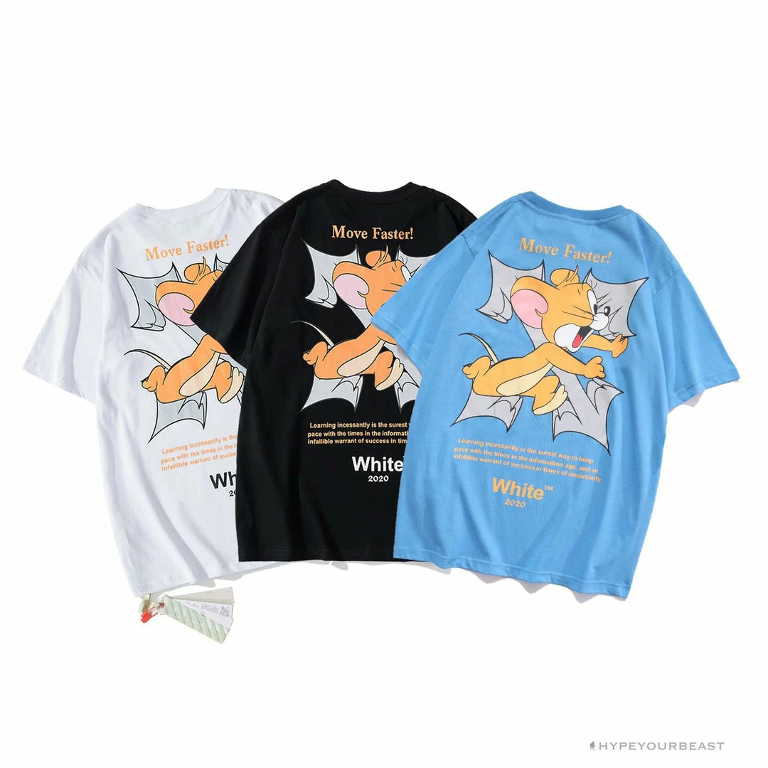 OFF-WHITE Jerry Move Faster Tee Shirt ‘BLACK’ T-Shirts