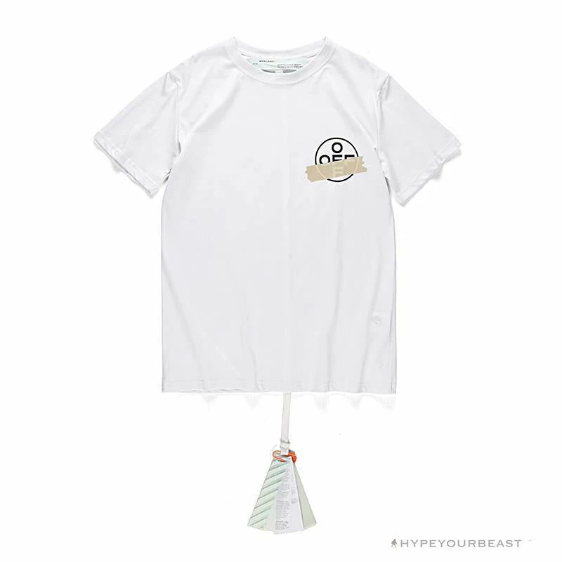T-Shirts OFF-WHITE Explosive Strip Basic Arrow Tee Shirt ‘WHITE’