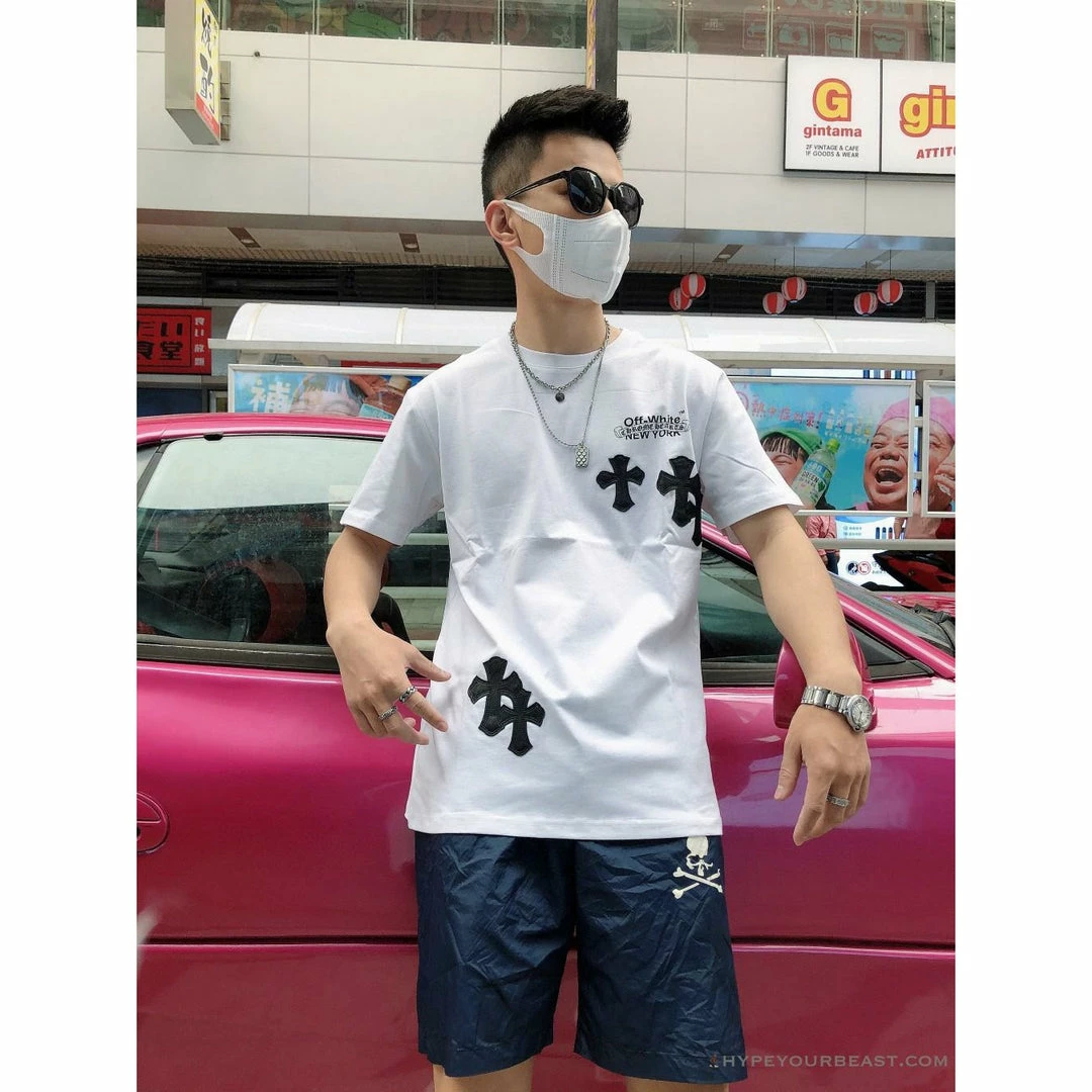 T-Shirts OFF-WHITE Chrome Hearts Tee Shirt ‘WHITE’