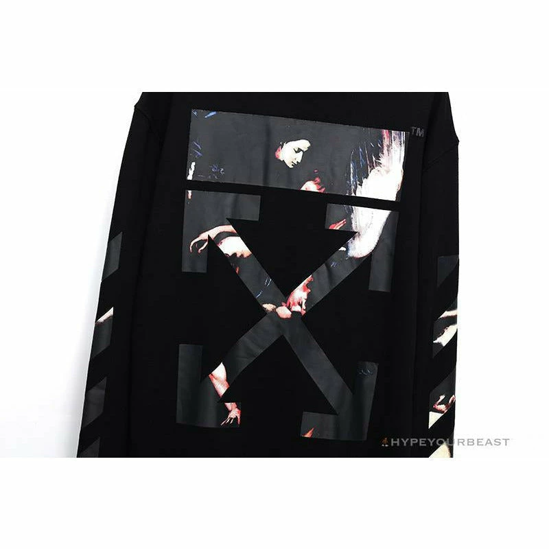OFF-WHITE Angel Jesus Religious Print Hoodie ‘BLACK’ Hoodies & Jackets