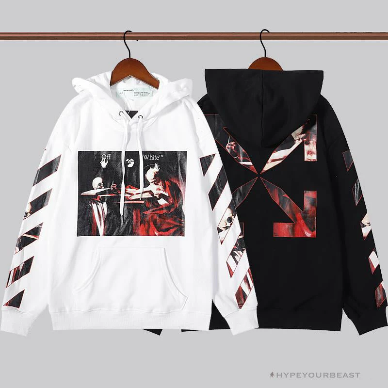 Hoodies & Jackets OFF-WHITE Skull And Writing Hoodie ‘WHITE’