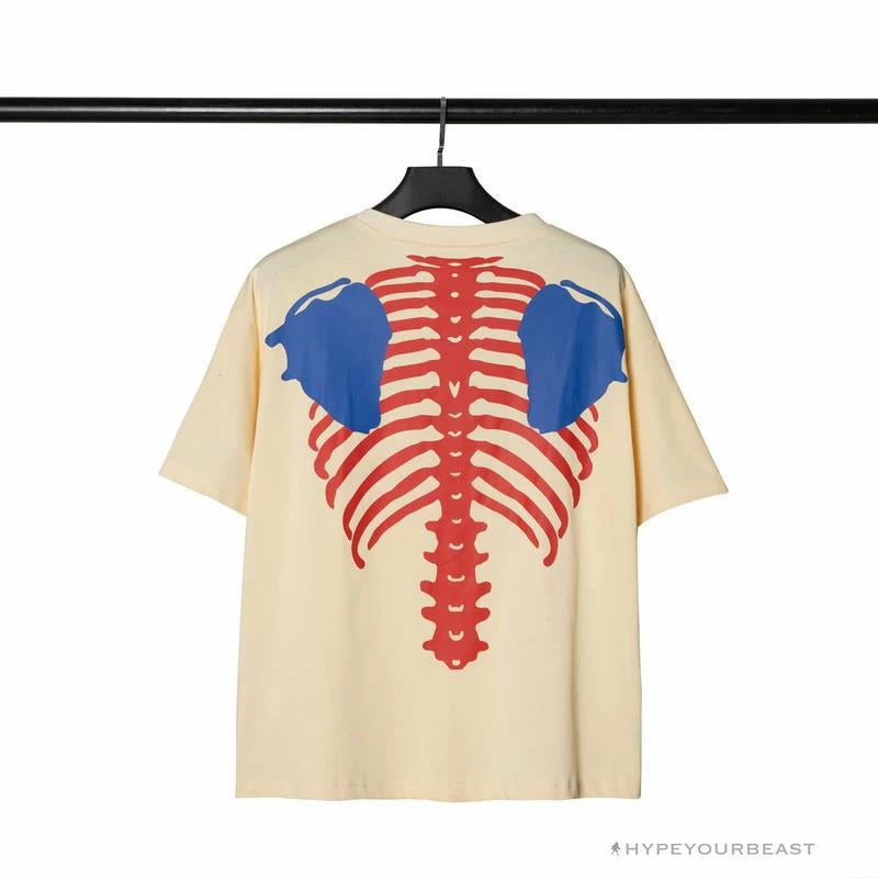 OFF-WHITE Loose X Oversized Chest Tee Shirt ‘BEIGE’