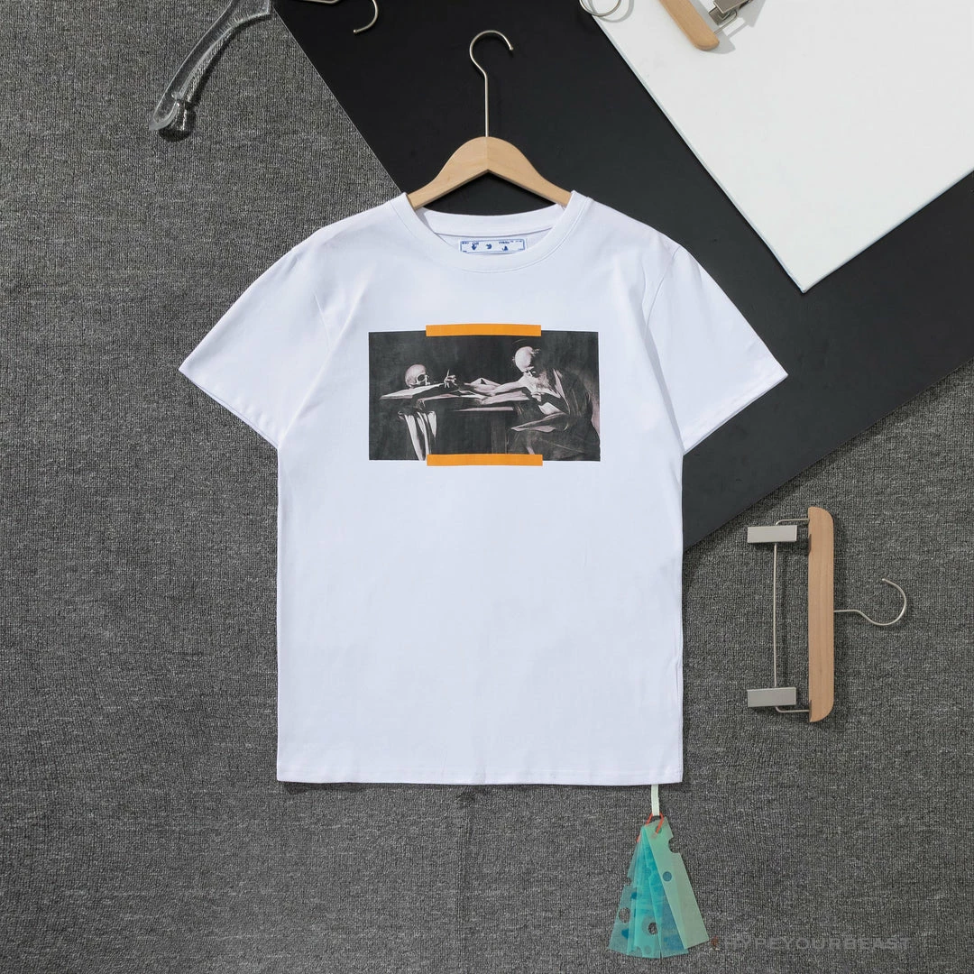 OFF-WHITE Orange Hand Tee Shirt ‘WHITE’ T-Shirts