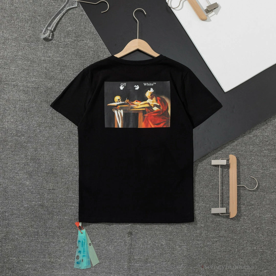 T-Shirts OFF-WHITE Skull And Writing Tee Shirt ‘BLACK’