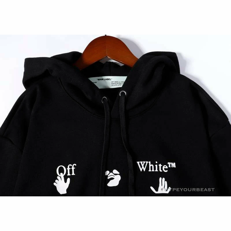 Hoodies & Jackets OFF-WHITE Green Arrow Hoodie ‘BLACK’