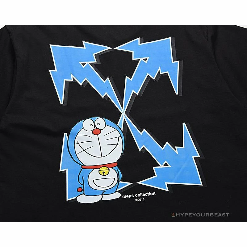 OFF-WHITE Spoof Doraemon Arrow Tee Shirt ‘BLACK’ T-Shirts