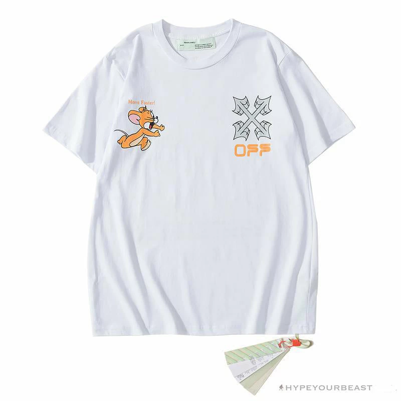 T-Shirts OFF-WHITE Jerry Move Faster Tee Shirt ‘WHITE’