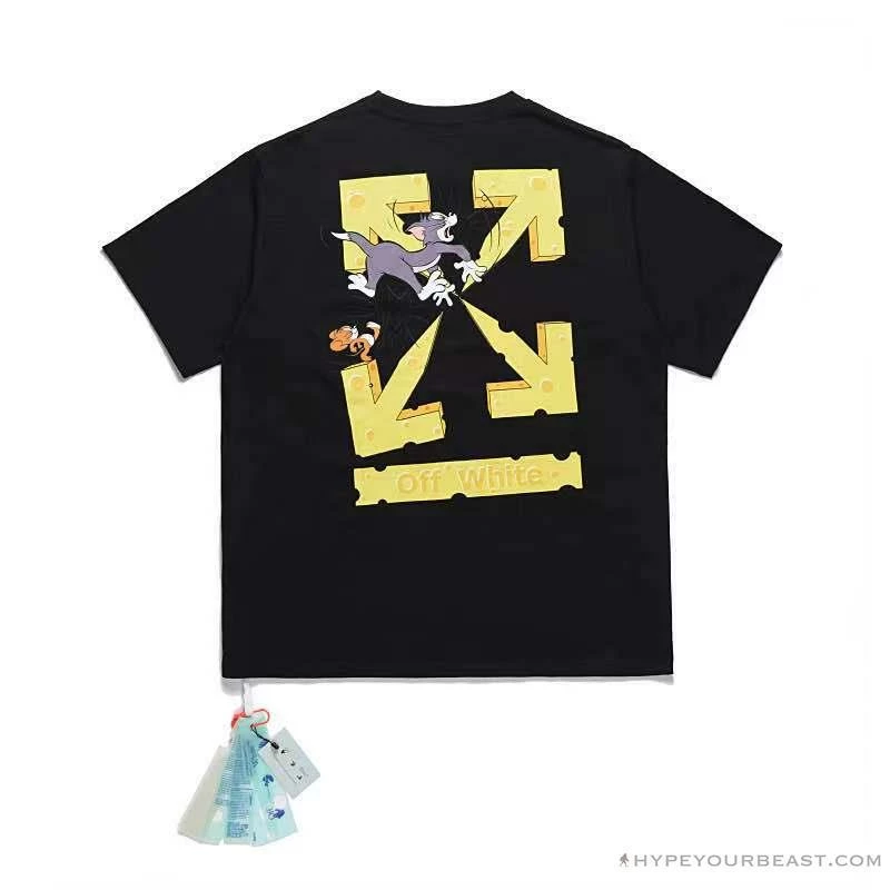 T-Shirts OFF-WHITE Cat And Mouse Tee Shirt ‘BLACK’