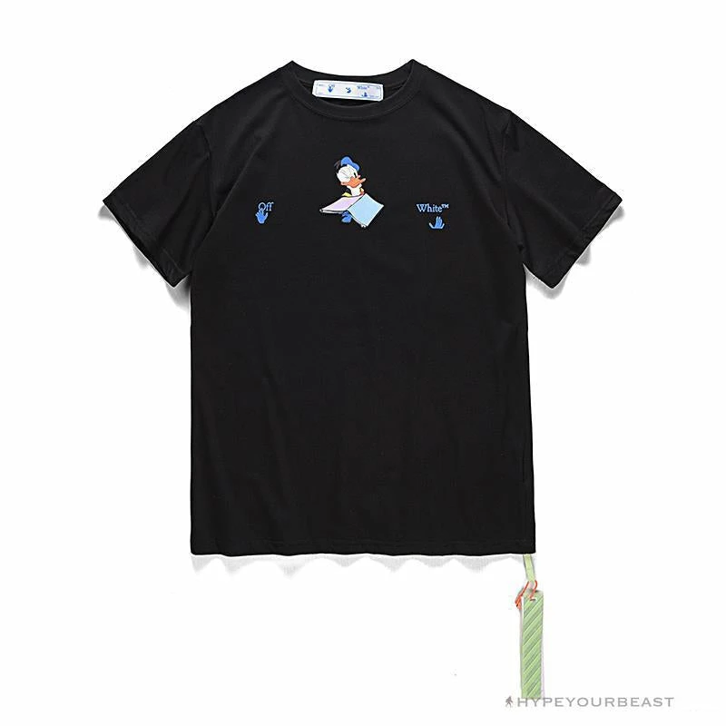 OFF-WHITE Summer Donald Duck Print Tee Shirt ‘BLACK’