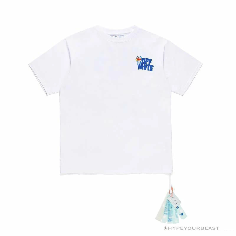 OFF-WHITE Doraemon Stereo Arrow Tee Shirt WHITE T-Shirts