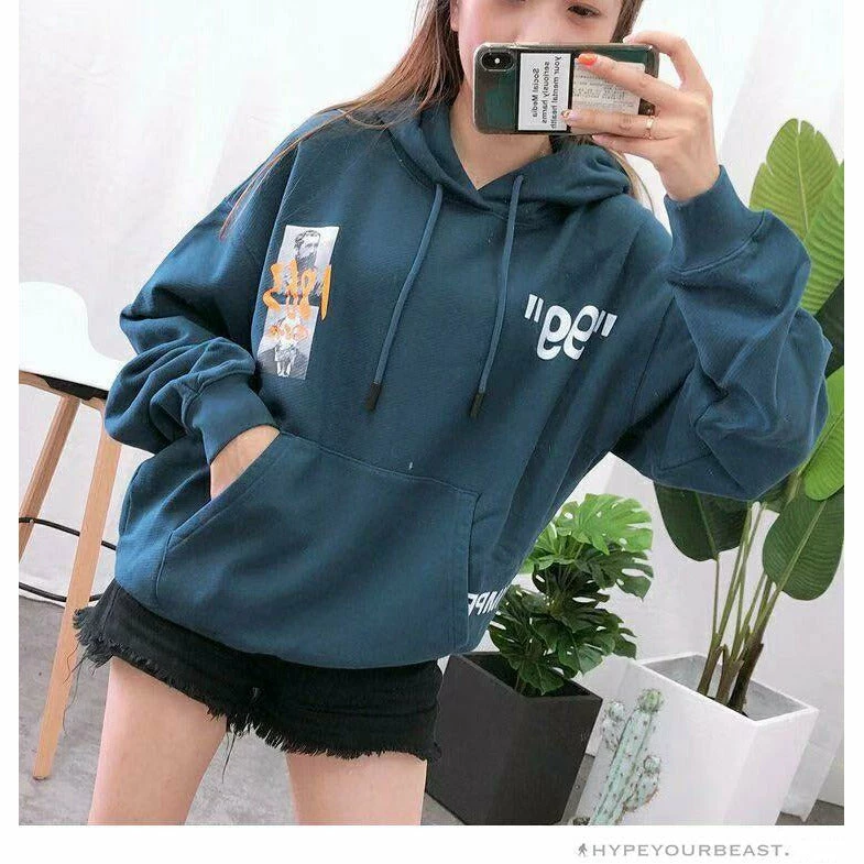 OFF-WHITE CO VIRGIL ABLOH 1863 Monet Hoodie ‘BLUE’ Hoodies & Jackets