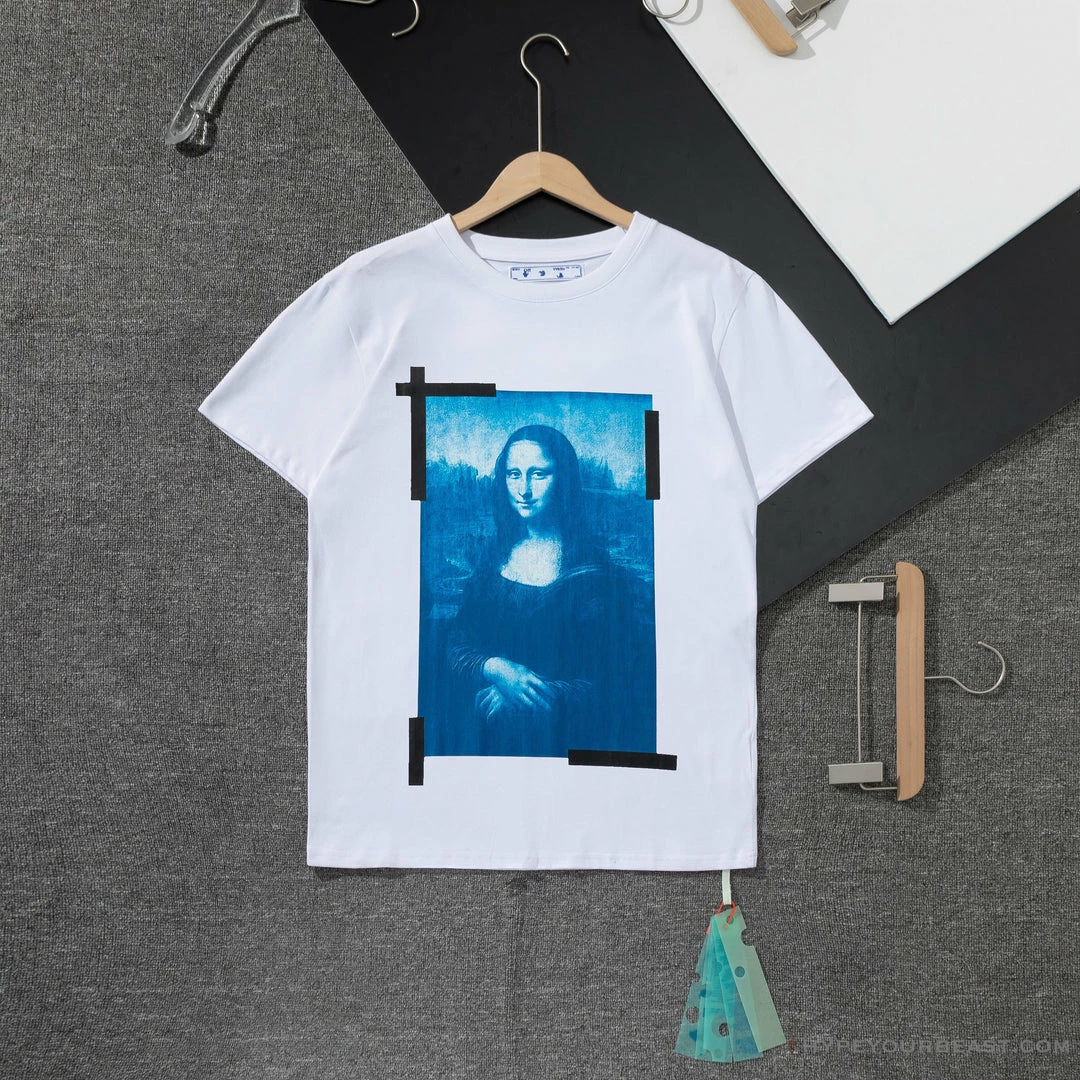 OFF-WHITE Classic Mona Lisa Print Tee Shirt ‘WHITE’ T-Shirts