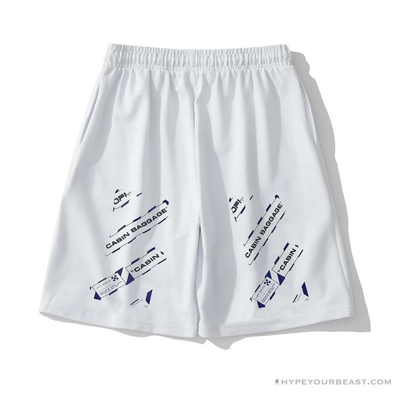 Pants OFF-WHITE Cabin Cabbage Shorts ‘WHITE’