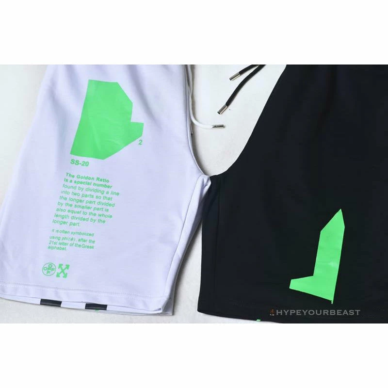 OFF-WHITE Golden Ratio Shorts ‘BLACK’ Pants