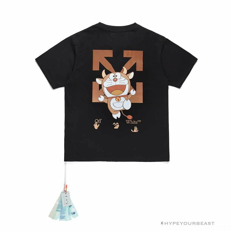 OFF-WHITE Year Of The Ox Doraemon Arrow Tee Shirt ‘BLACK’