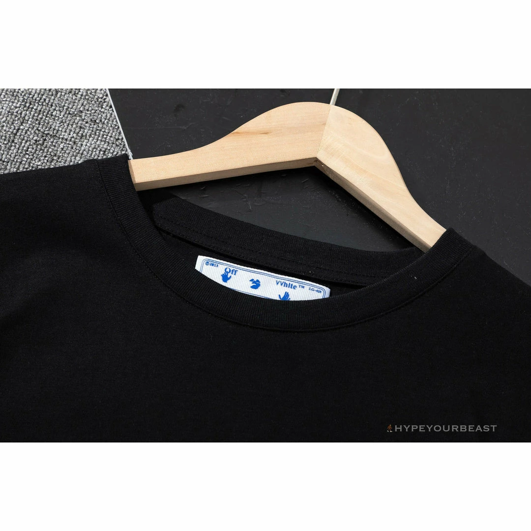 T-Shirts OFF-WHITE Red Flash Cross Arrow Tee Shirt ‘BLACK’