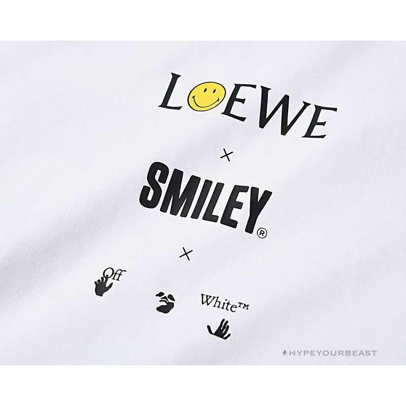 OFF-WHITE X LOEW X SMILEY Tee Shirt ‘WHITE’ T-Shirts