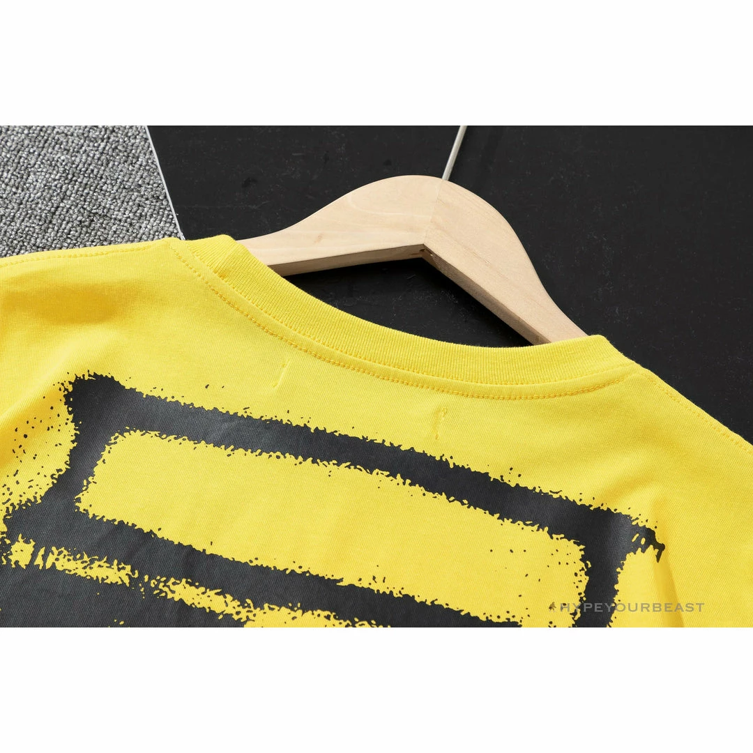 OFF-WHITE Spray Paint Arrow Tee Shirt ‘YELLOW’