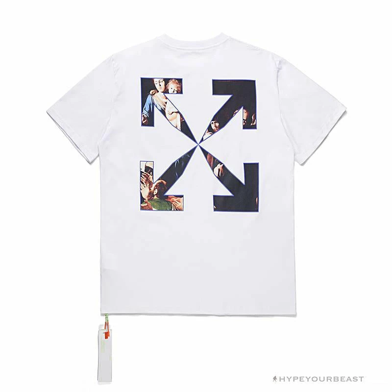 OFF-WHITE Baroque Angel Religious Painting Tee Shirt ‘WHITE’