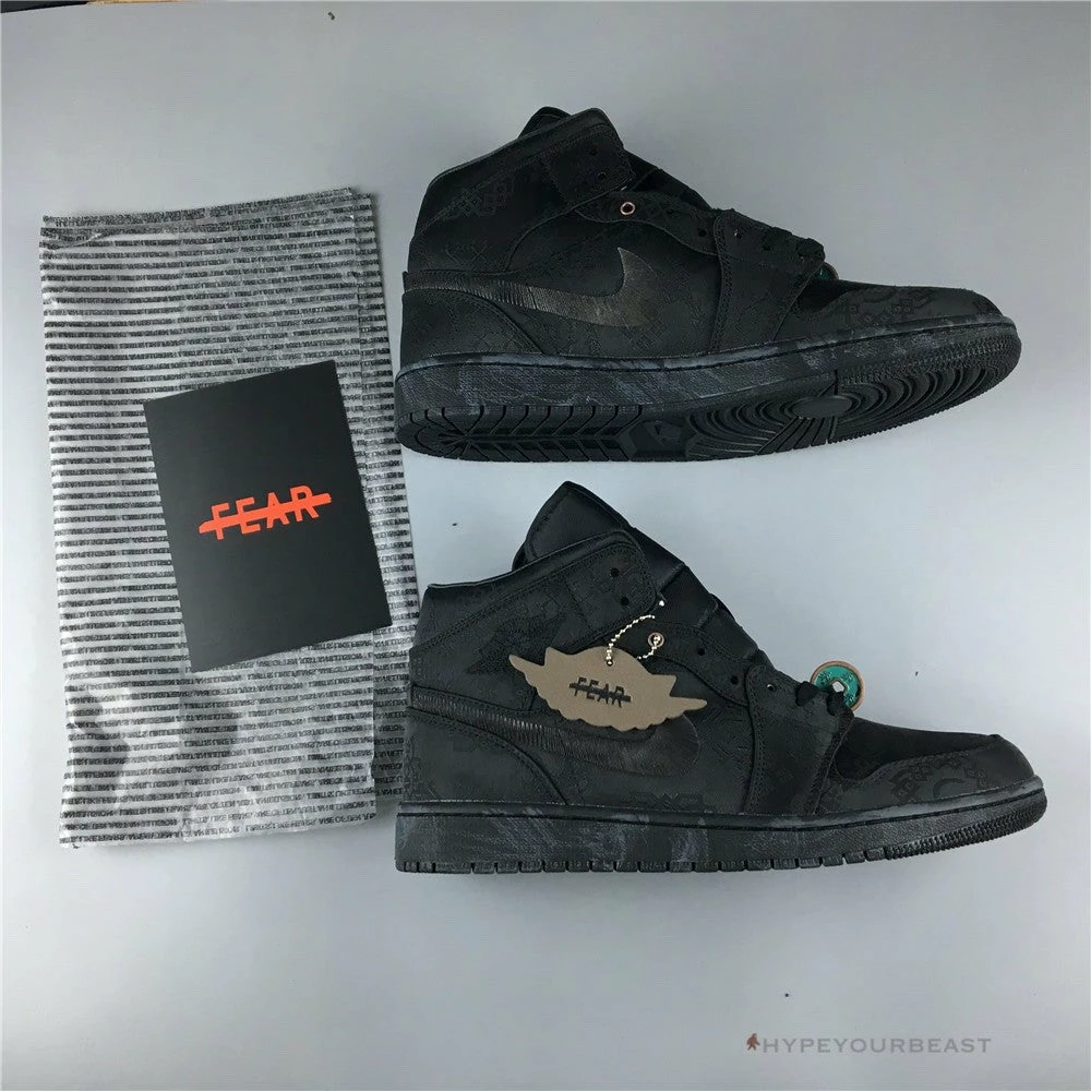 Air Jordan 1 Mid X CLOT ‘Black’