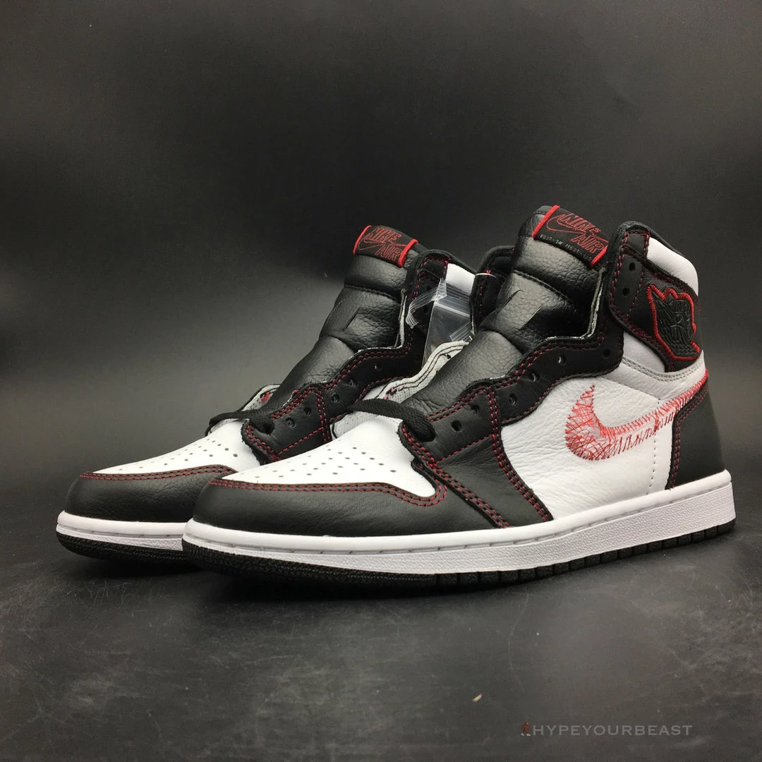 Air Jordan 1 Retro High Defiant White Retro Red