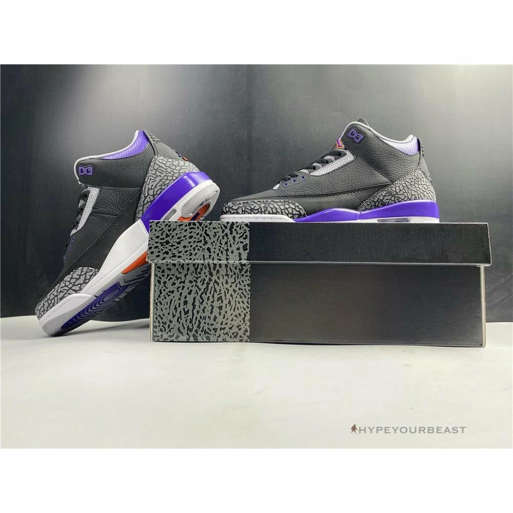Air Jordan 3 ‘Court Purple Black Cement’